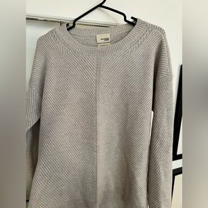 Grey/beigey Aritzia Sweater - Italian wool, Sz M